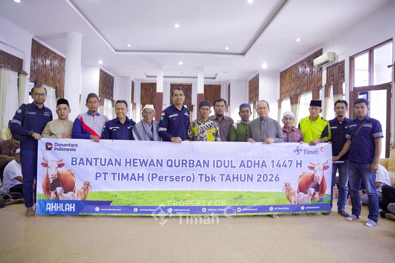 Iduladha Penuh Makna, PT TIMAH Salurkan Hewan Kurban untuk Masyarakat Bangka Tengah