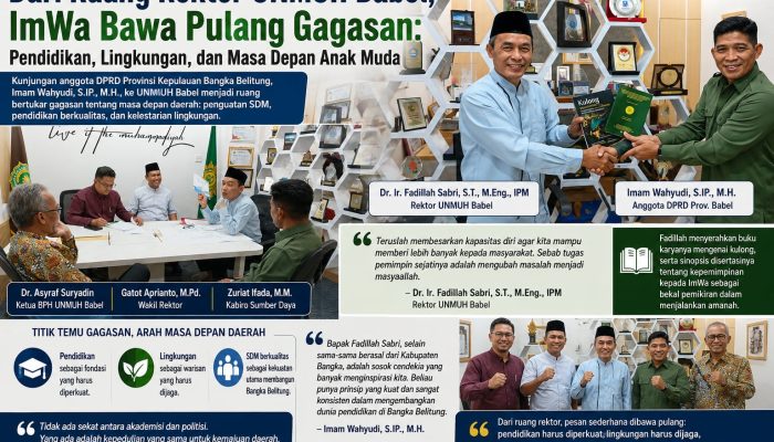 Dari Ruang Rektor UNMUH Babel, ImWa Bawa Pulang Gagasan: Pendidikan, Lingkungan, dan Masa Depan Anak Muda